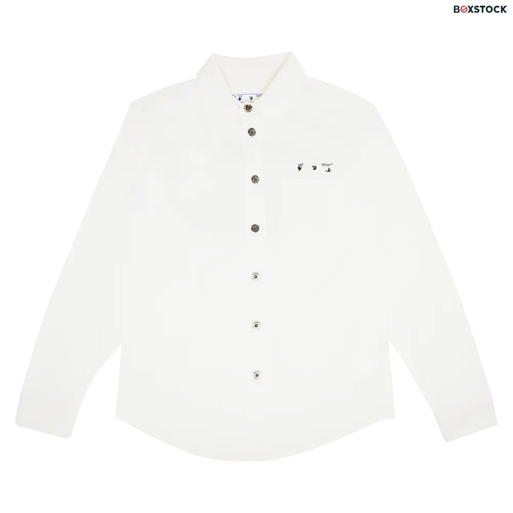 Off-White Caravag Paint Denim Shirt 'White' Spring/Summer 2022
