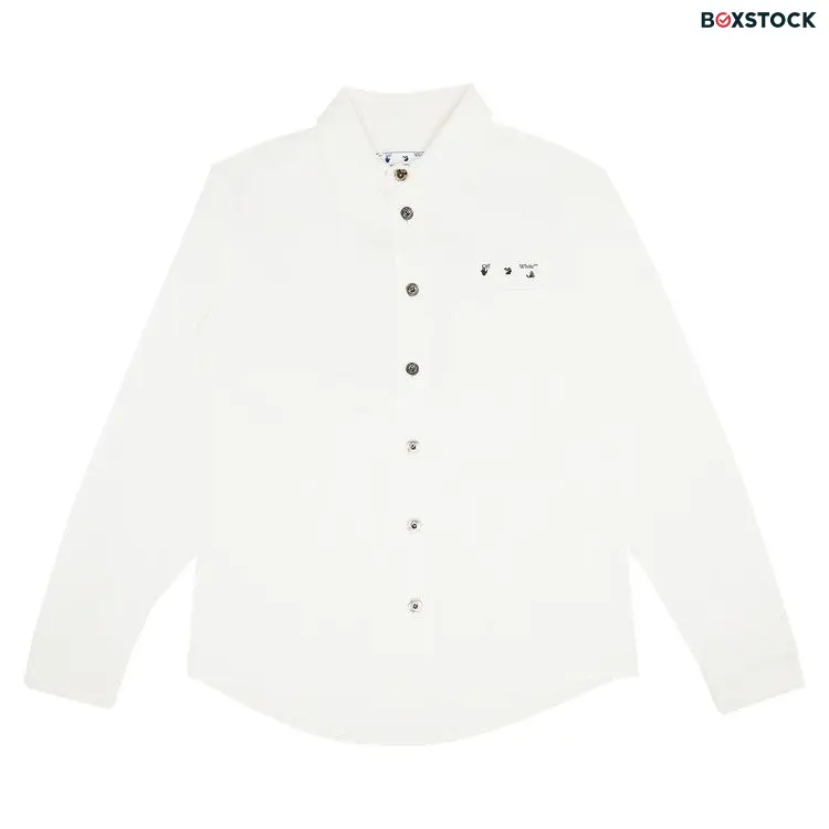 Off-White Caravag Paint Denim Shirt 'White' Spring/Summer 2022