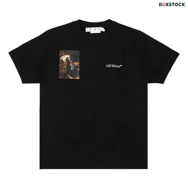 Off-White Caravag Lute Slim Short-Sleeve Tee 'Black/White' Spring/Summer 2022