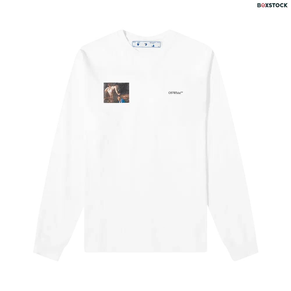 Off-White Caravaggio Angel Long-Sleeve Tee 'White/Black' Fall/Winter 2020