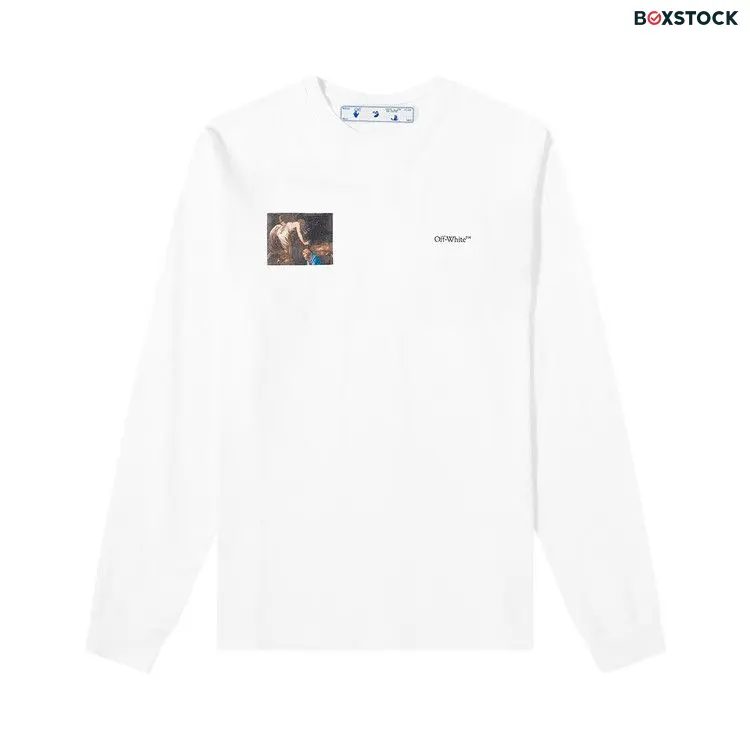Off-White Caravaggio Angel Long-Sleeve Tee 'White/Black' Fall/Winter 2020