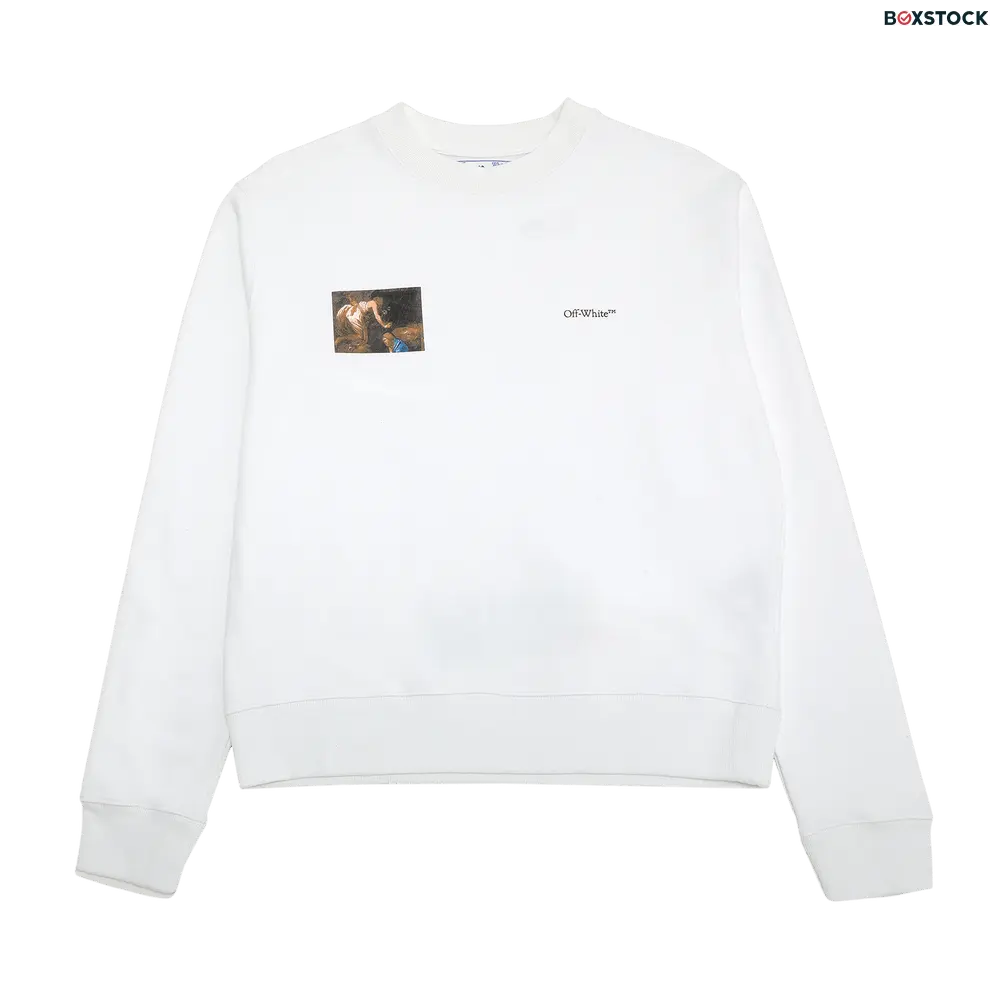 Off-White Caravaggio Angel Slim Crewneck 'White/Black' Fall/Winter 2020