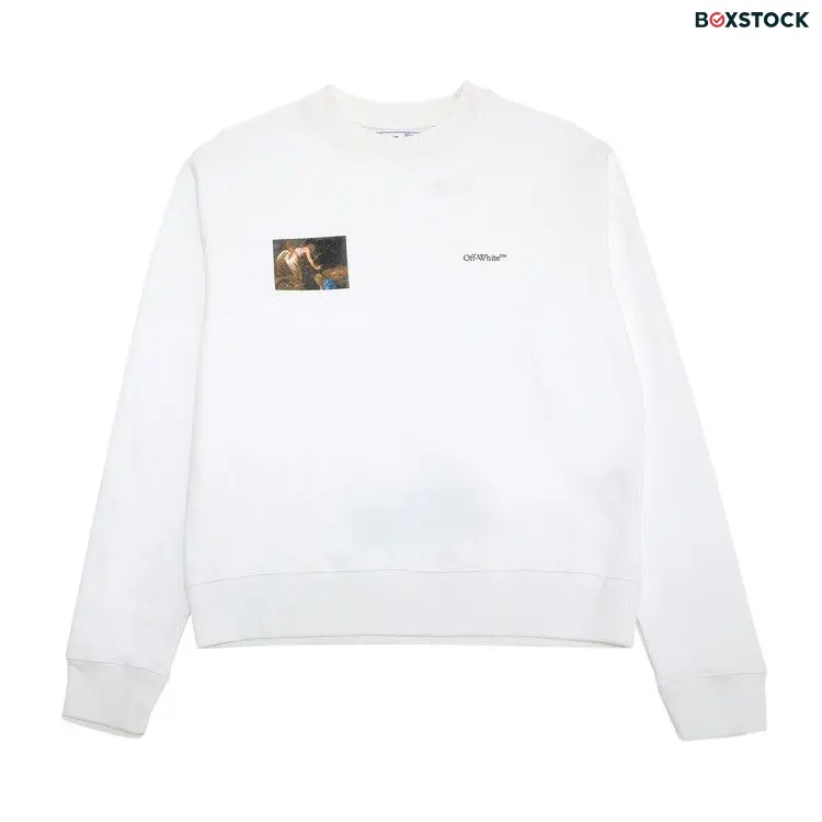Off-White Caravaggio Angel Slim Crewneck 'White/Black' Fall/Winter 2020