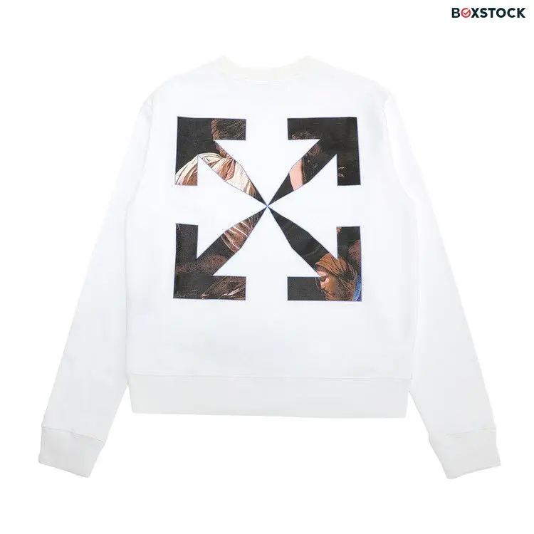 Off-White Caravaggio Angel Slim Crewneck 'White/Black' Fall/Winter 2020