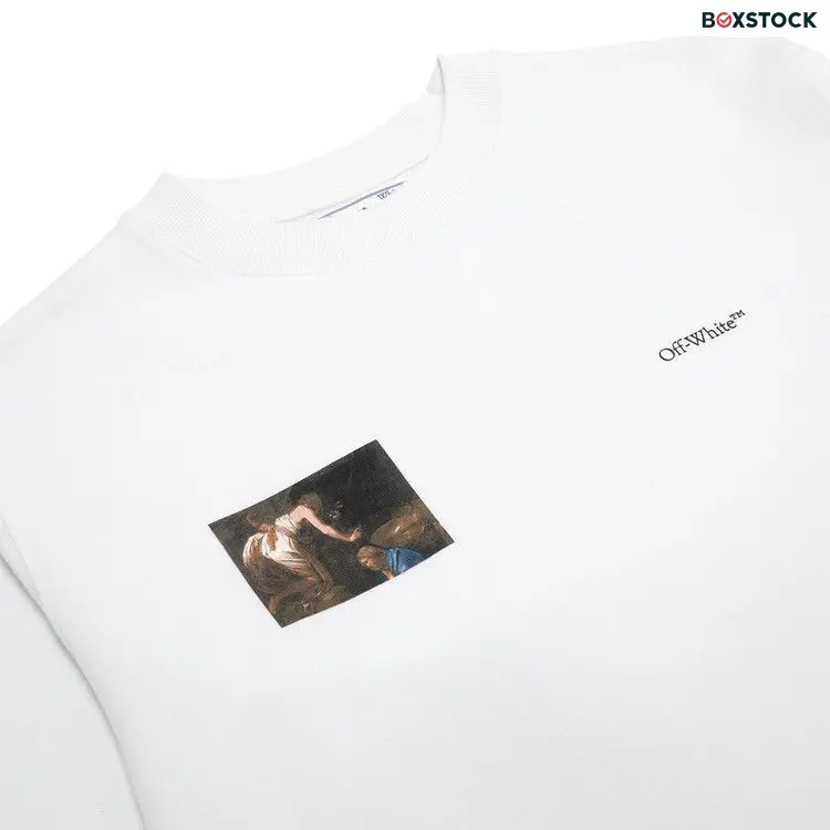 Off-White Caravaggio Angel Slim Crewneck 'White/Black' Fall/Winter 2020