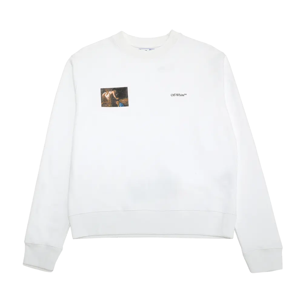 Off-White Caravaggio Angel Slim Crewneck 'White/Black' Fall/Winter 2020
