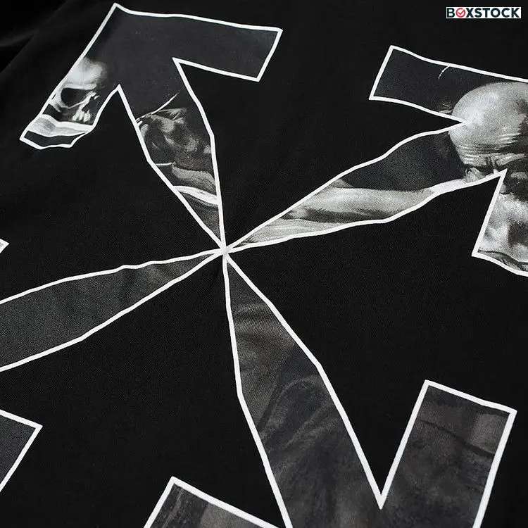 Off-White Caravaggio Arrow DBL Sleeve Hoodie 'Black' Fall/Winter 2021