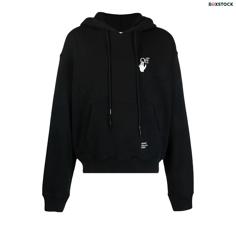 Off-White Caravaggio Arrow Over Hoodie 'Black/White' Fall/Winter 2021