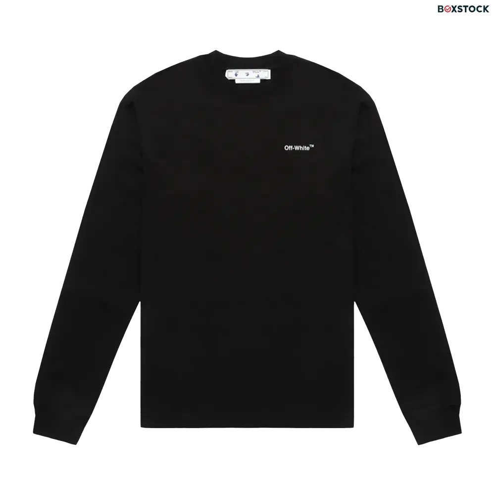 Off-White Caravaggio Arrow Skate Long-Sleeve Tee 'Black/White' Spring/Summer 2022