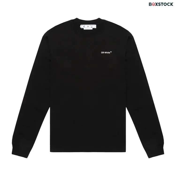 Off-White Caravaggio Arrow Skate Long-Sleeve Tee 'Black/White' Spring/Summer 2022