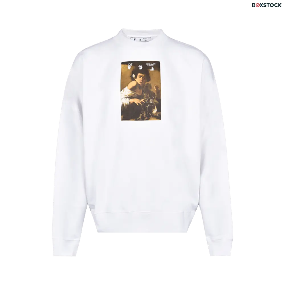 Off-White Caravaggio Boy Skate Crewneck 'White/Multi' Fall/Winter 2021