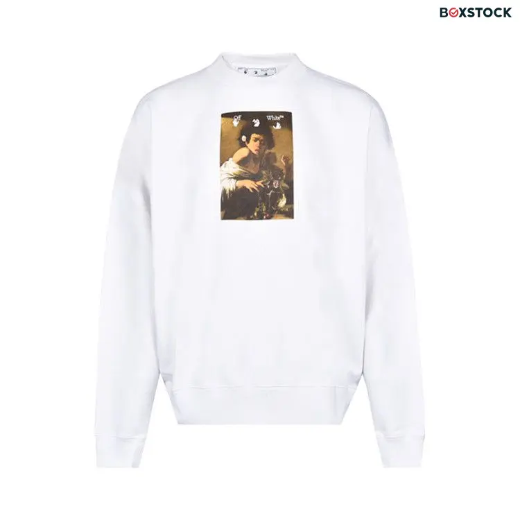 Off-White Caravaggio Boy Skate Crewneck 'White/Multi' Fall/Winter 2021