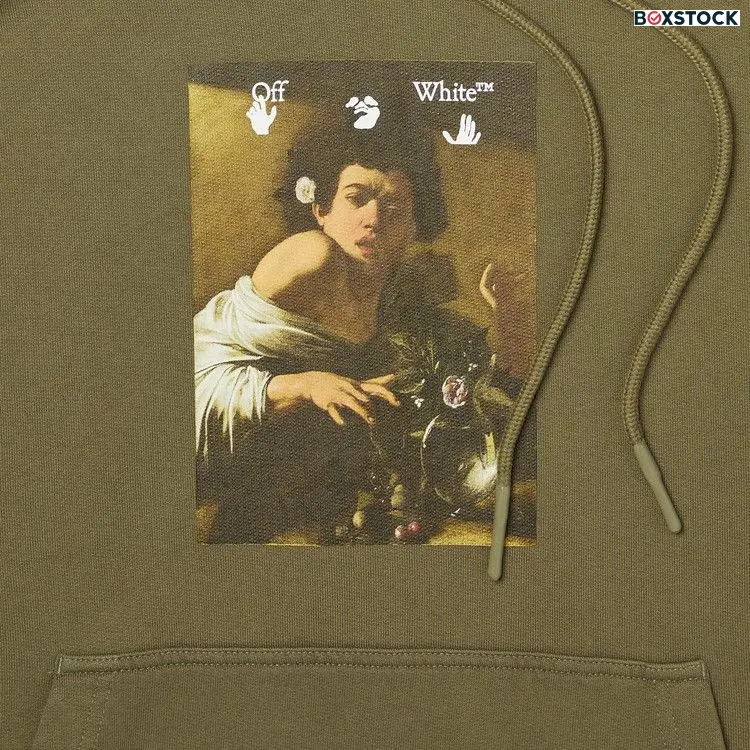 Off-White Caravaggio Boy Skate Hoodie 'Greenmulticolor' Fall/Winter 2021