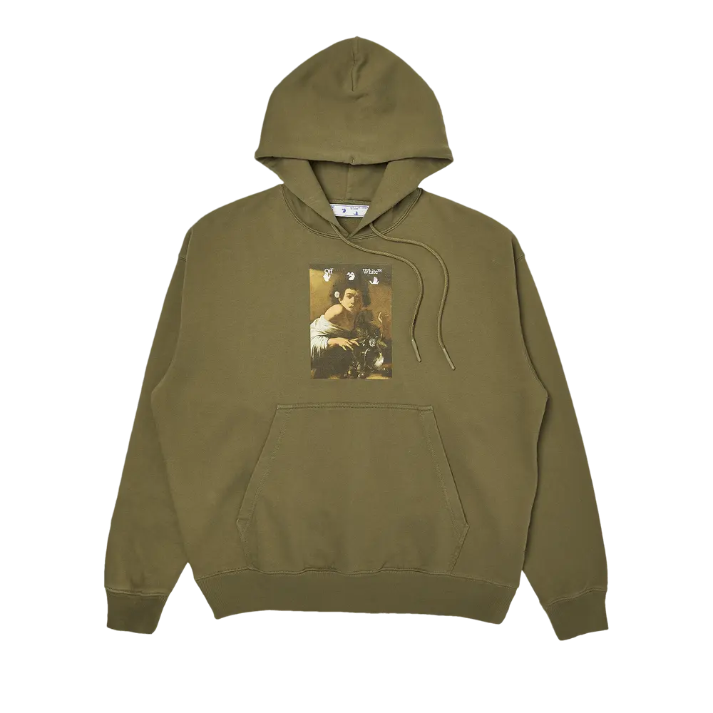 Off-White Caravaggio Boy Skate Hoodie 'Greenmulticolor' Fall/Winter 2021