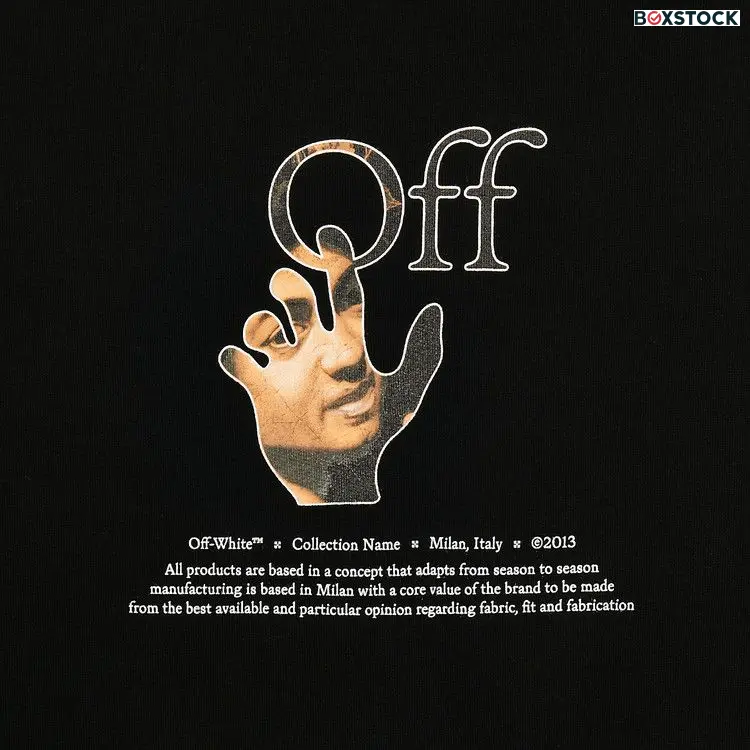 Off-White Caravaggio Hand Over Crewneck 'Black/Multicolor' Fall/Winter 2021