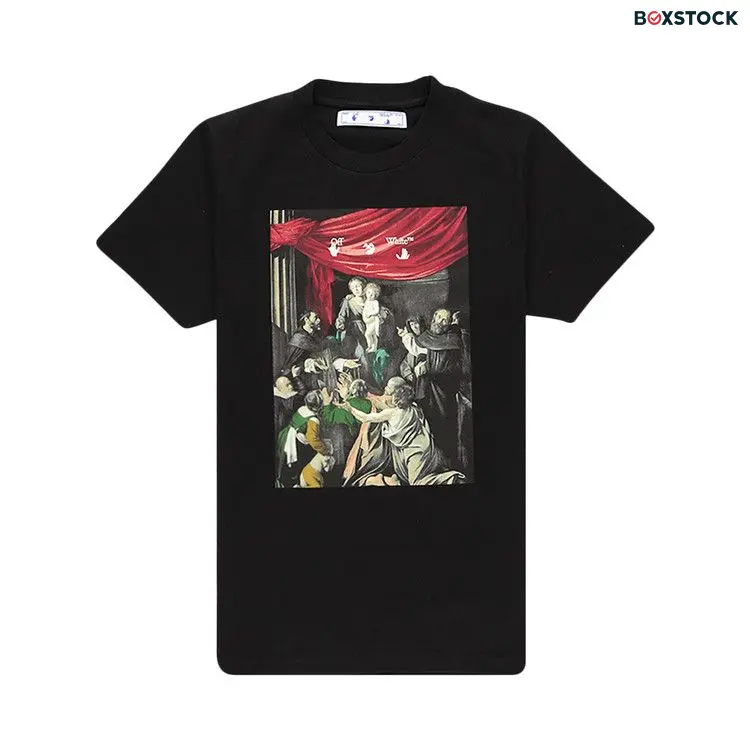 Off-White Caravaggio Painting Short-Sleeve Slim Tee 'Black' Fall/Winter 2020