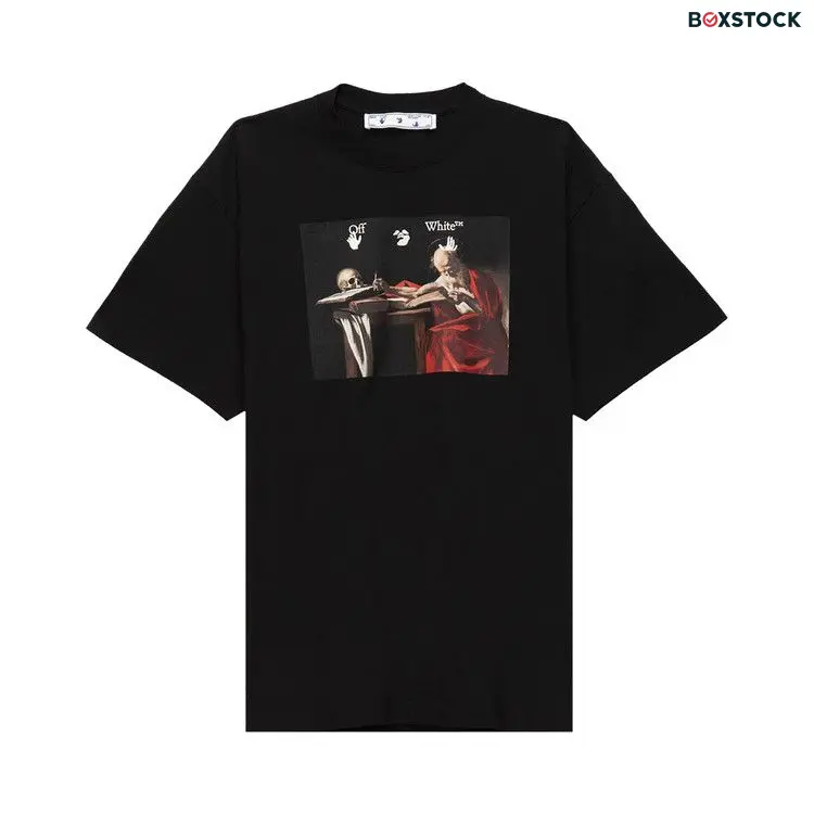 Off-White Caravaggio Short-Sleeve Over Tee 'Black/Red'