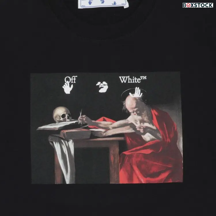 Off-White Caravaggio Short-Sleeve Over Tee 'Black/Red'