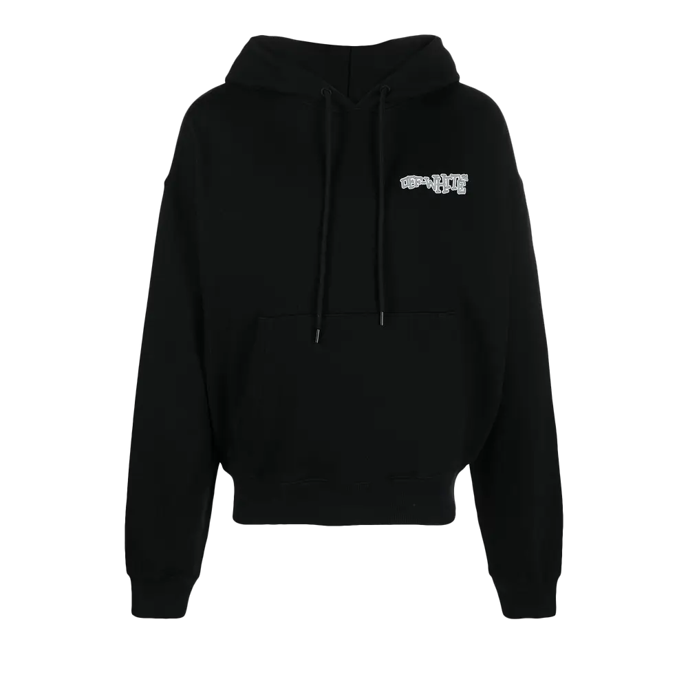Off-White Carlos Arrow Over Hoodie 'Black/White' Fall/Winter 2022
