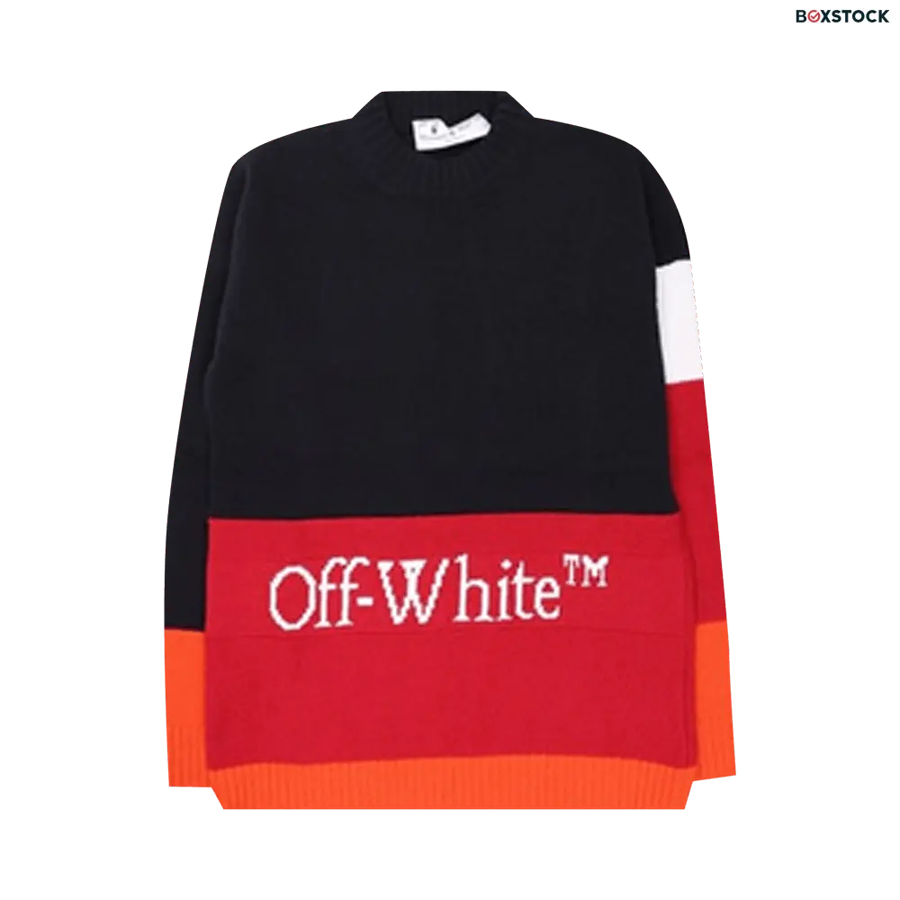 off-white Off-White Color Block Off Crewneck 'Blue/Red' Fall/Winter 2020