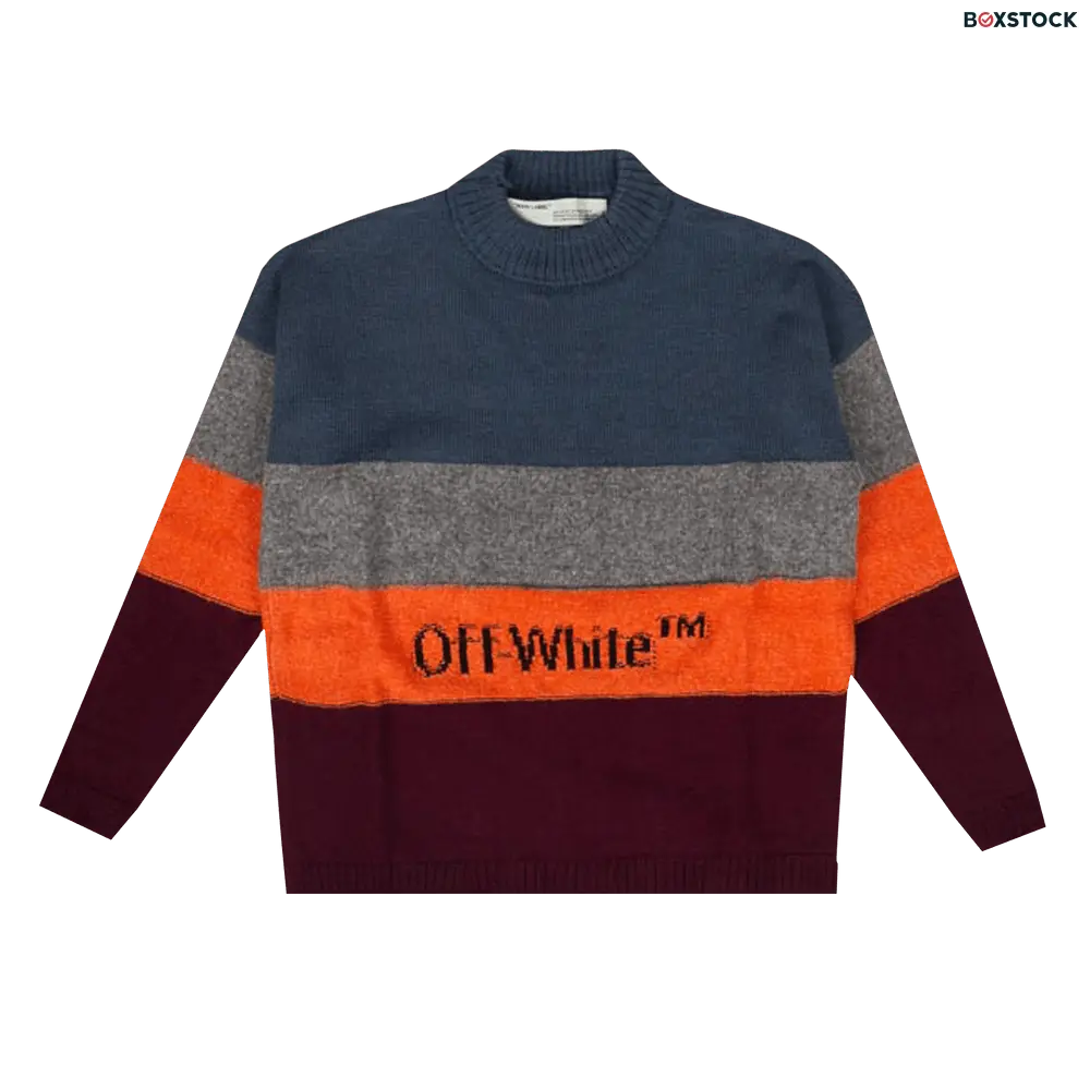off-white Off-White Distressed Sweater 'Multicolor' Multi-Color