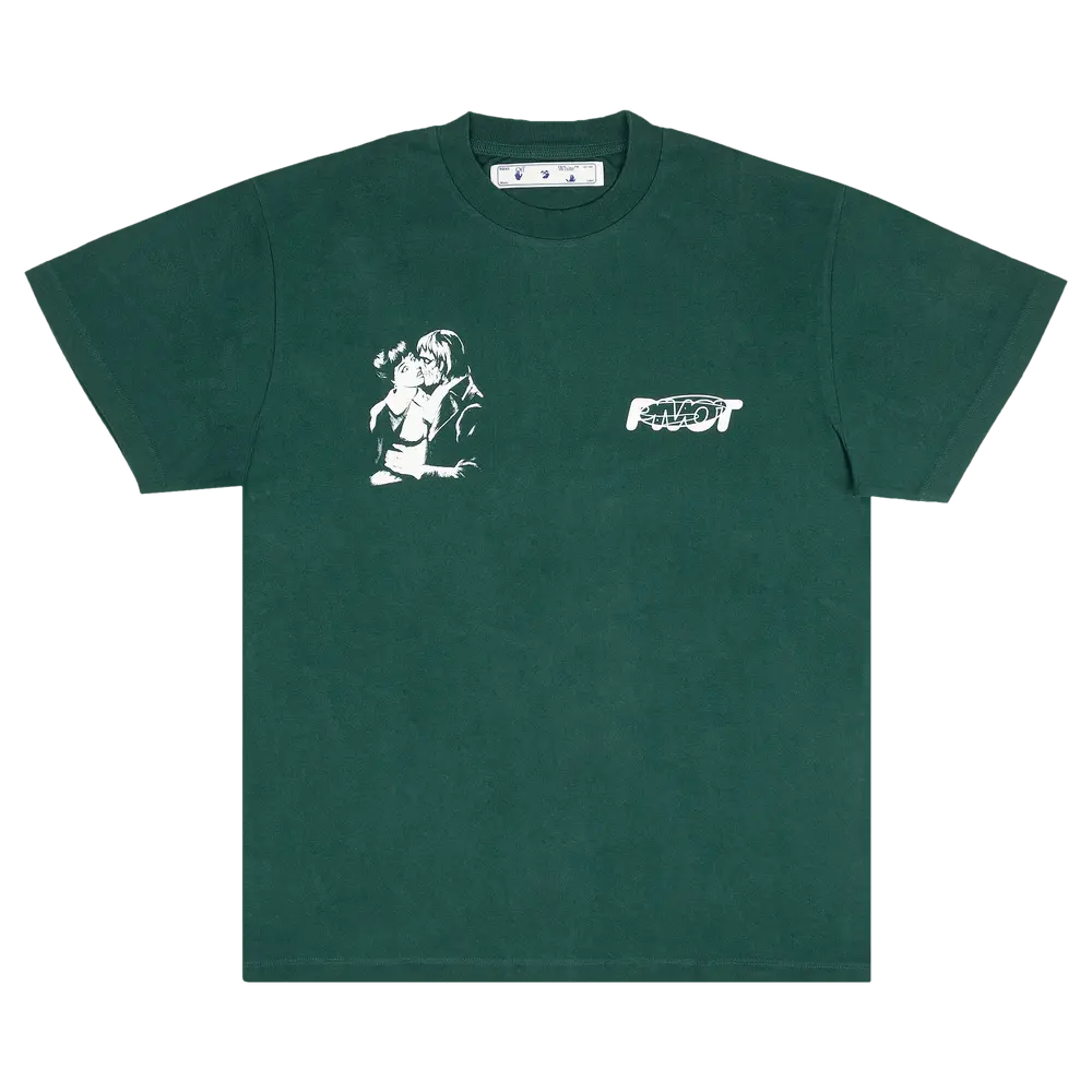 Off-White Kiss 21 Short-Sleeve Over Tee 'Green/White' Fall/Winter 2020