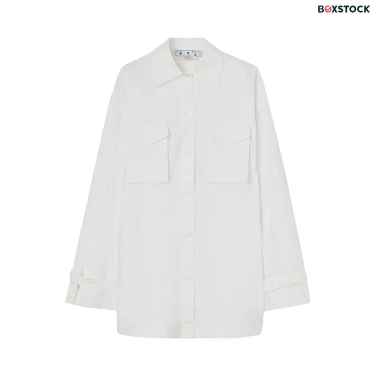 Off-White Poplin Cargo Shirt Dress 'Black' Spring/Summer 2022