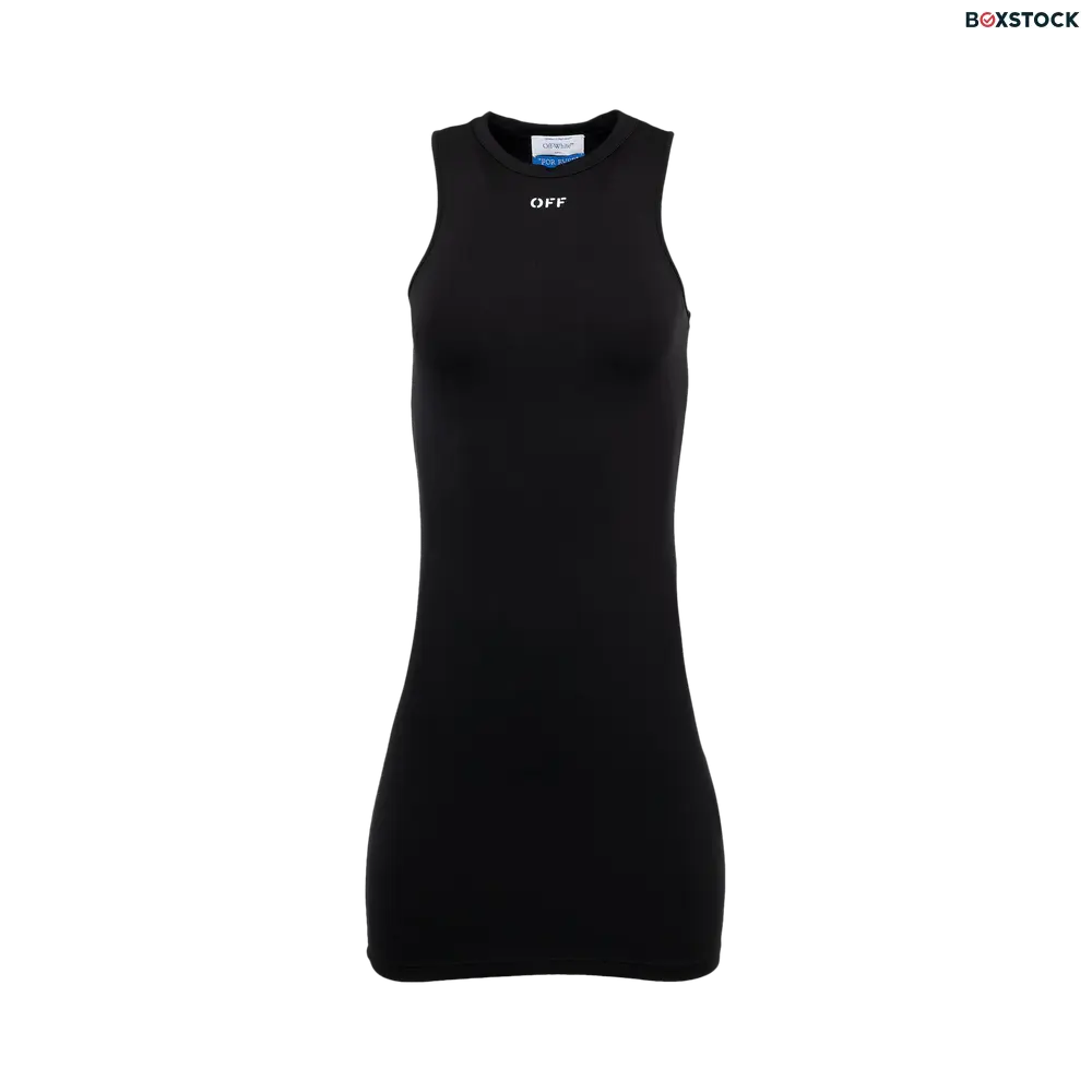 Off-White Sleek Rowing Dress 'Black/White' Resort 2024