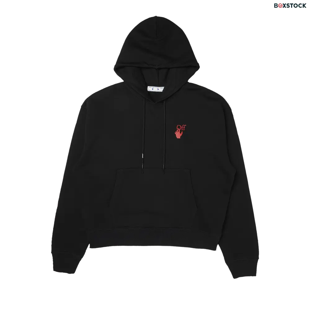 off-white Off-White Starred Arrow Over Hoodie 'Black/Red' Fall/Winter 2021
