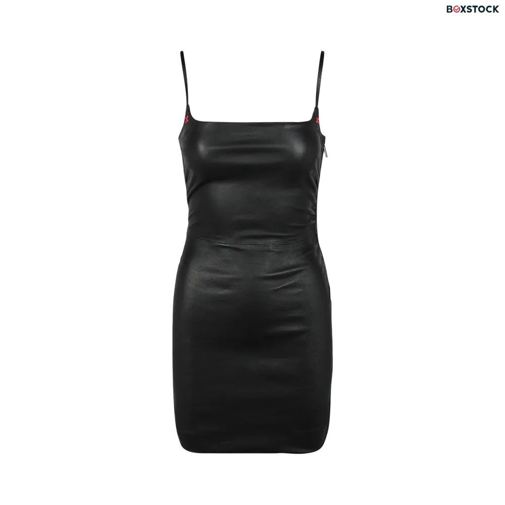 Off-White Stretch Leather Mini Dress 'Black' Spring/Summer 2022