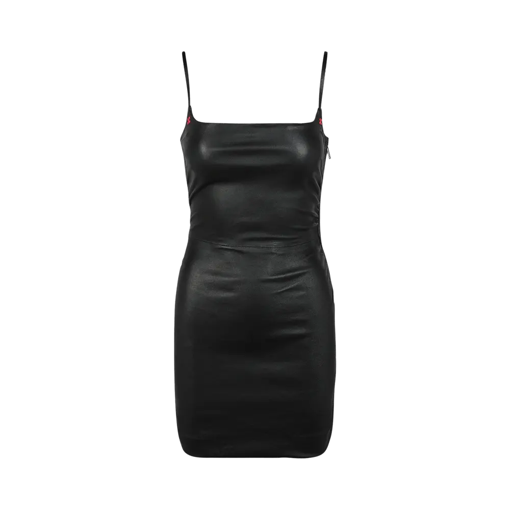 Off-White Stretch Leather Mini Dress 'Black' Spring/Summer 2022
