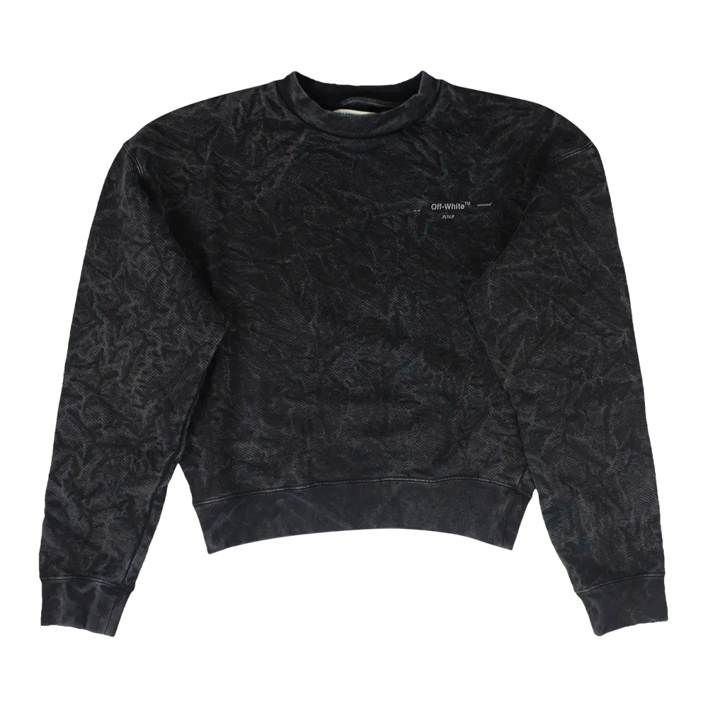 Off-White Volume Crewneck Sweatshirt 'Gray' Black