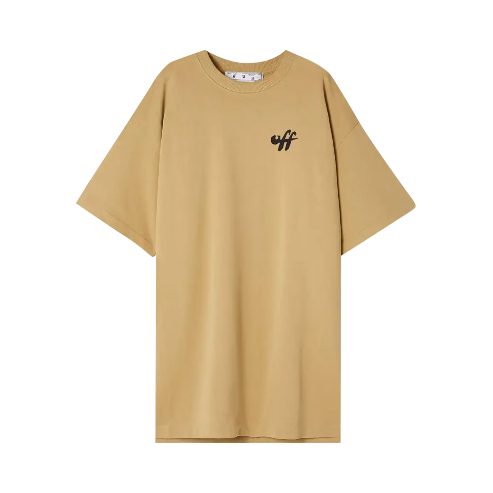 Off-White Zebra Arrow Casual Tee 'Camel/Black' Tan Spring/Summer 2022
