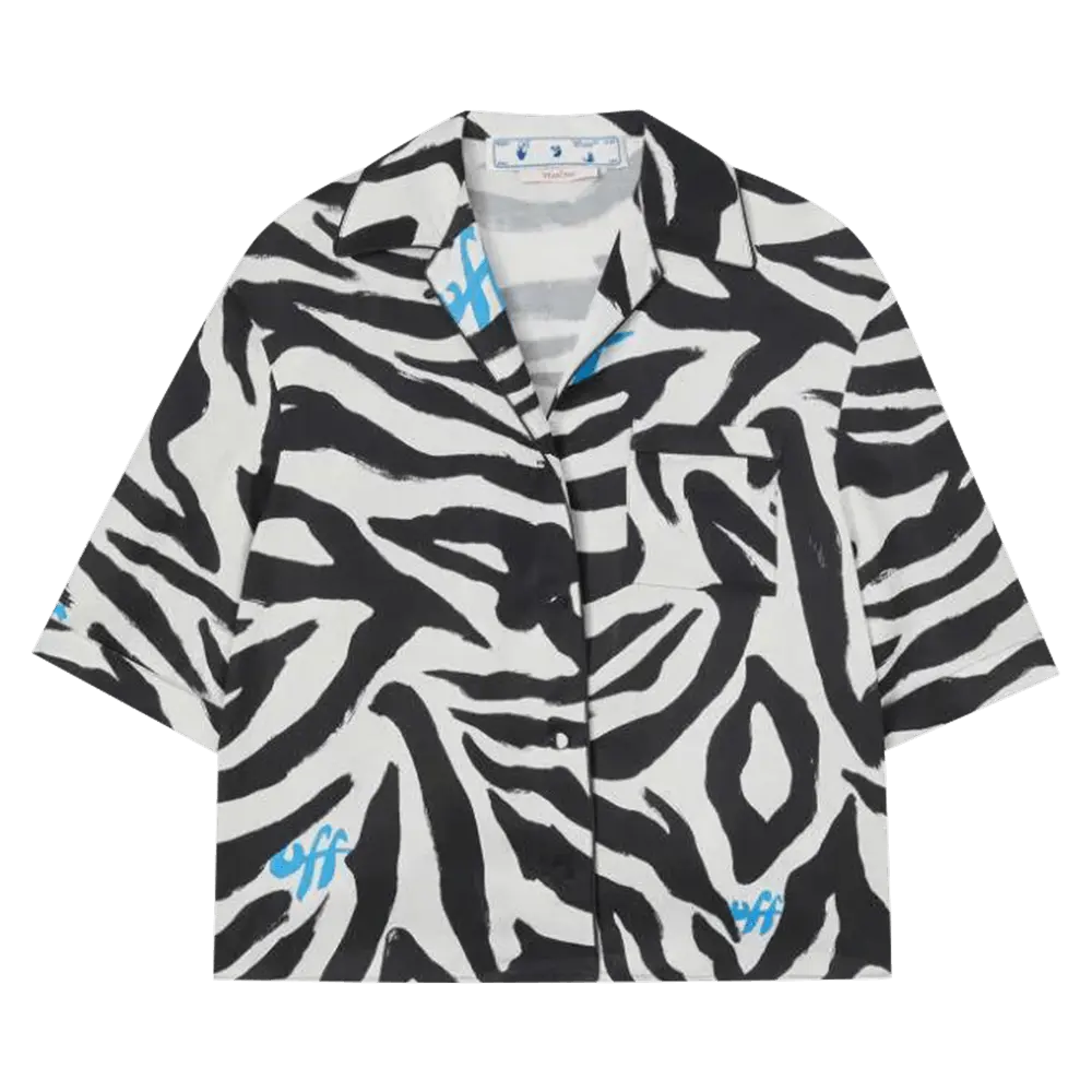 Off-White Zebra Patterned Shirt 'Black' Spring/Summer 2022