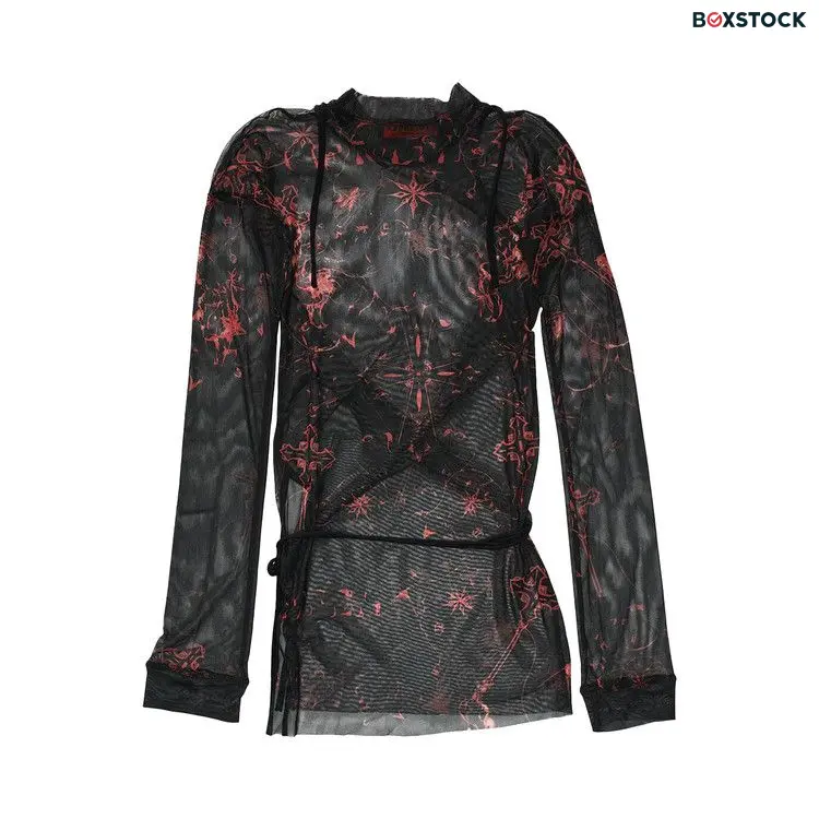 Ottolinger Mesh Deconstructed Long-Sleeve 'Red'