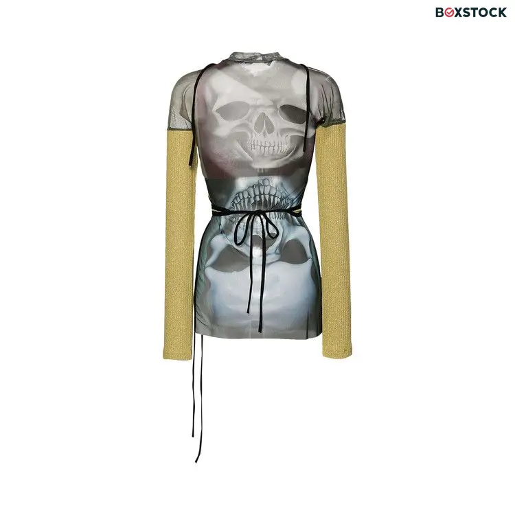 Ottolinger Mesh Skull Wrap Long-Sleeve 'Yellow' Spring/Summer 2024