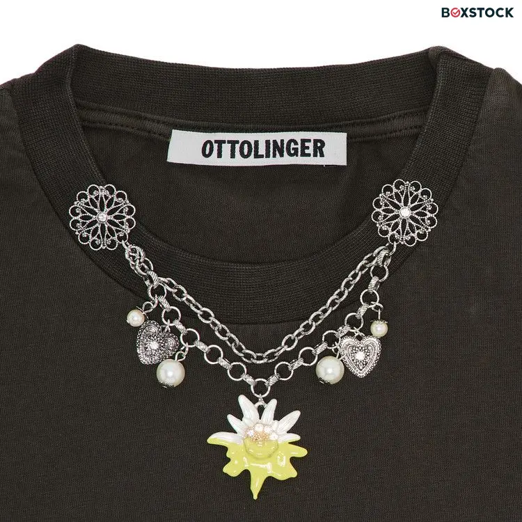 Ottolinger Oversized Charm T-Shirt 'Dark Brown Wash' Pre-Fall 2024