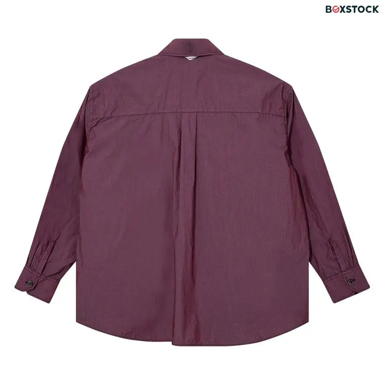 Our Legacy Borrowed Poplin Shirt 'Raspberry' Red Spring/Summer 2024