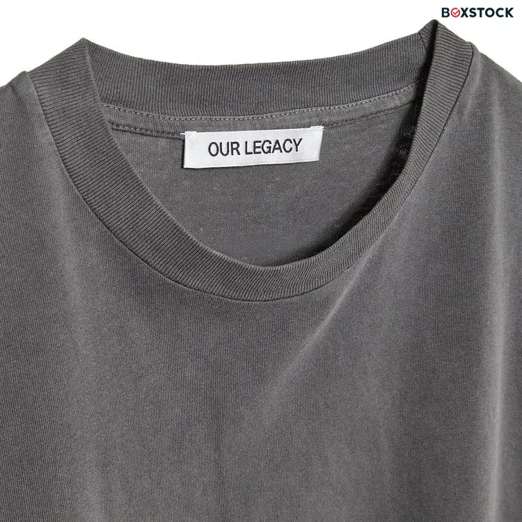 Our Legacy Box T-Shirt 'Worn Black' Grey Spring/Summer 2024