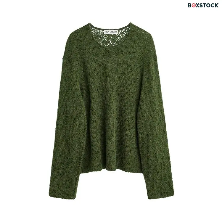 Our Legacy Double Lock U Neck Sweater 'Green' Fall/Winter 2023