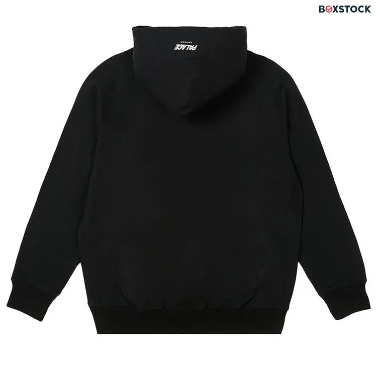 Palace 1/4 Zip Cotton Panel 'Black' Fall/Winter 2022