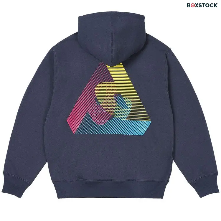 Palace 3P Fade Hood 'Navy' Blue Spring/Summer 2024