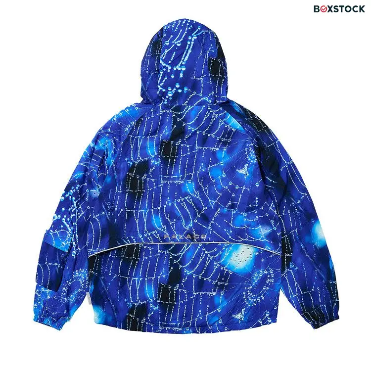Palace Arc Shell Hooded Jacket 'Spider Web Blue' Spring/Summer 2024