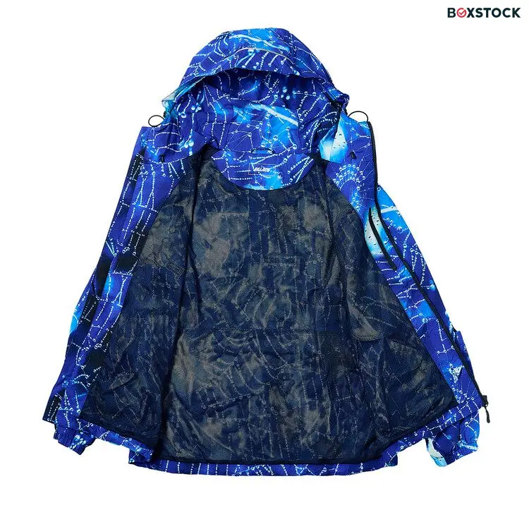 Palace Arc Shell Hooded Jacket 'Spider Web Blue' Spring/Summer 2024