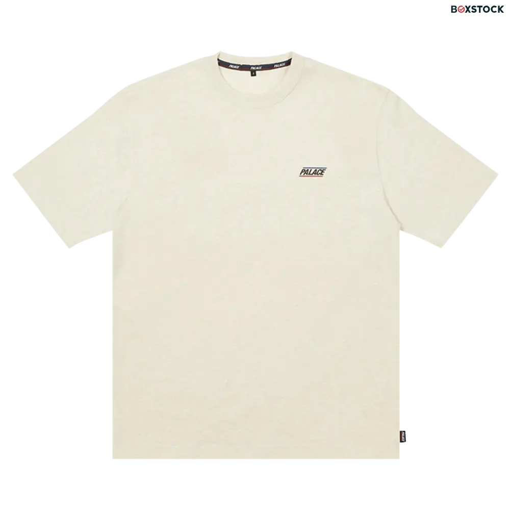 Palace Basically A T-Shirt 'Oatmeal Marl' Cream Spring/Summer 2022