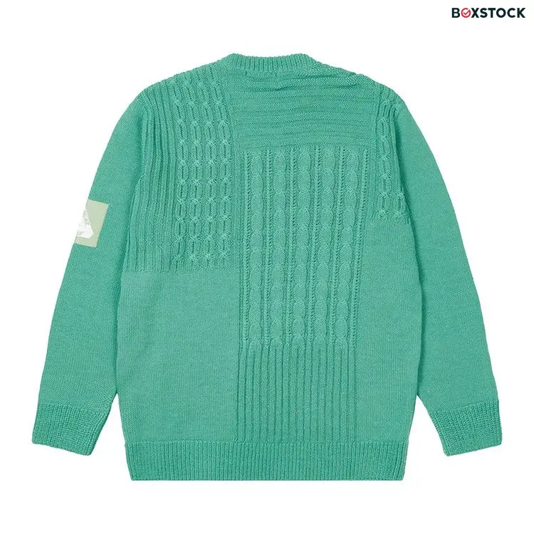 Palace Cable Patchwork Knit 'Mint' Green Fall/Winter 2022