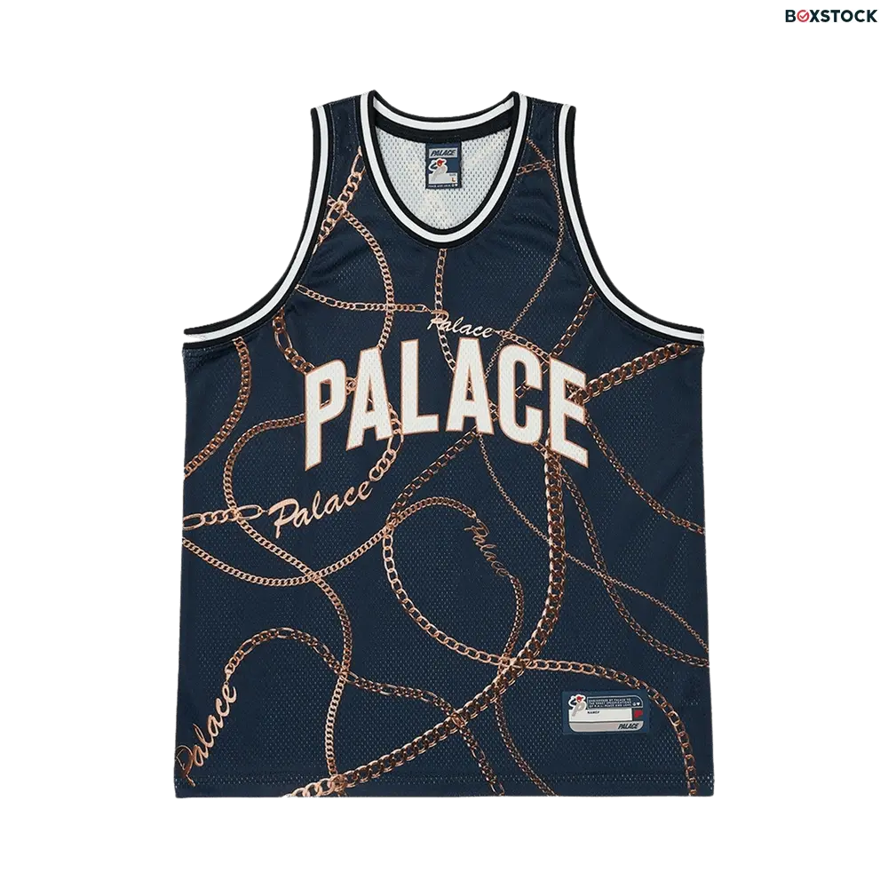 Palace Chain Basketball Vest 'Navy' Blue Fall/Winter 2023