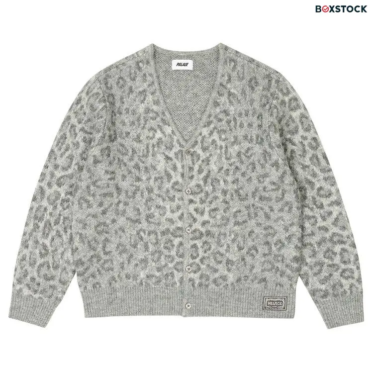 Palace Chill Cardigan 'Snow Leopard' Multi-Color Fall/Winter 2023
