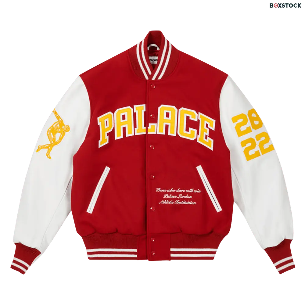 palace Palace Greek Varsity Jacket 'Red' Multi-Color Spring/Summer 2022