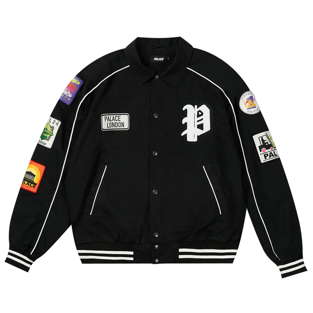 Palace Patches Cotton Bomber 'Black' Spring/Summer 2022